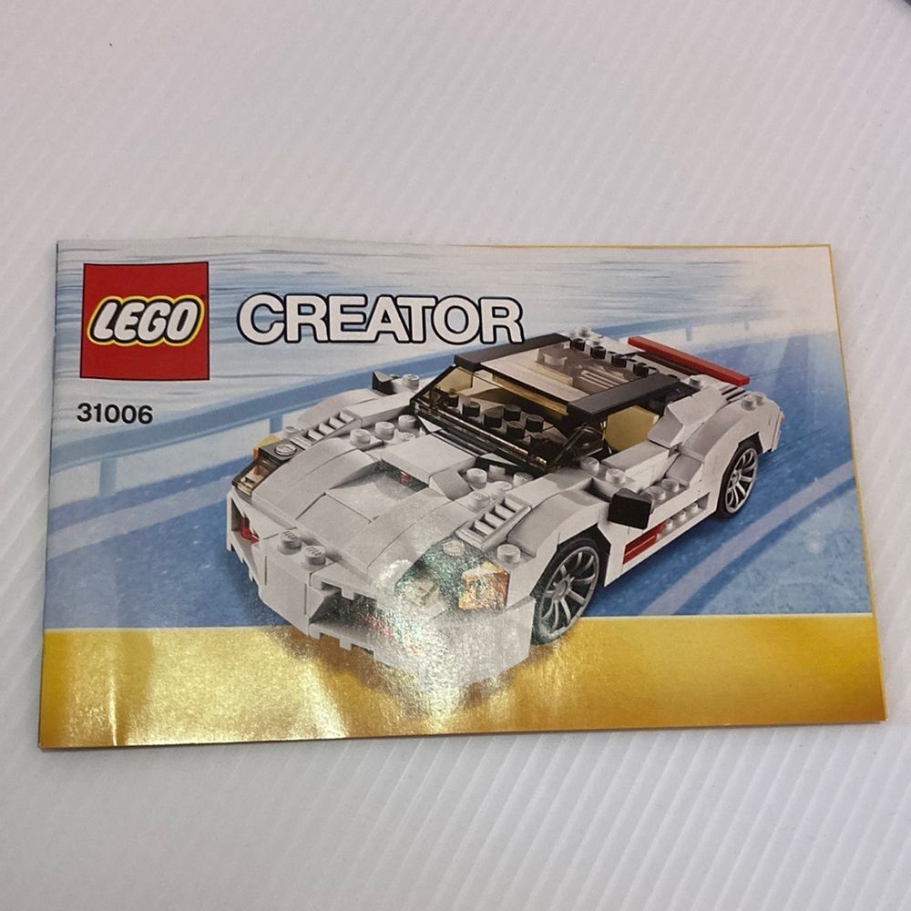 LEGO Creator 31006 White Sports‎ Car Booklet manual only